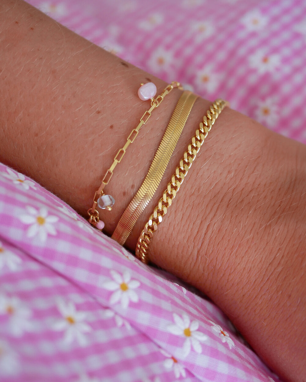 Caroline armbånd - Forgyldt